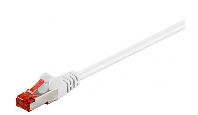 Network cable Cat6 S/FTP 3.0m, white, PiMF, LSZH, CU
