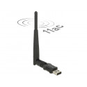 WiFi võrgukaart: USB, kuni 433Mbps, 2.4/5GHz 802.11ac/a/n/b/g, vahetatava antenniga