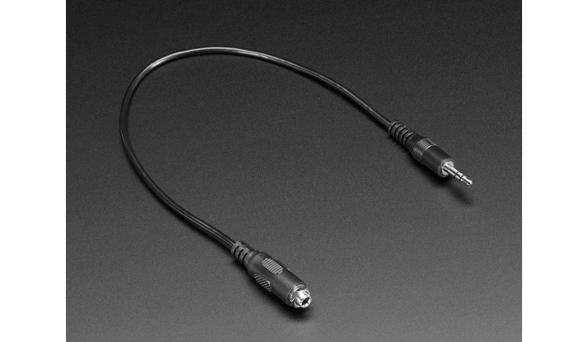 Audio jätkukaabel paneelile, 3.5mm Stereo pesa/pistik, 330mm