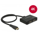 HDMI splitter, 1 sisse/ 2 välja, USB toide, 4K30Hz