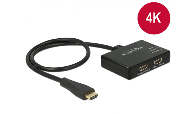 HDMI Splitter 1 x HDMI in > 2 x HDMI out 4K
