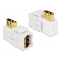 Keystone moodul: HDMI F / F, 90 kraadise nurgaga, valge