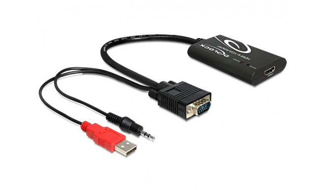 Delock HDMI to VGA Adapter with Audio