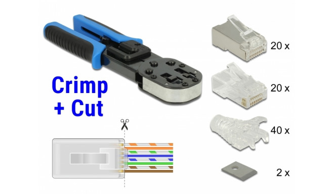 Installatsiooni komplekt koos RJ45 modularpistikute tangidega