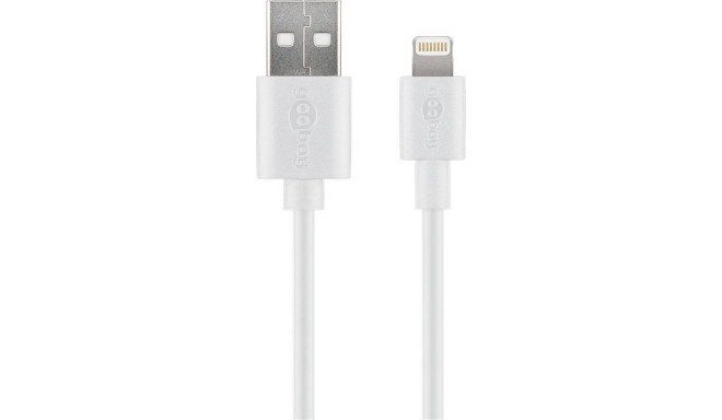USB 2.0 - Lightning kaabel 1.0m, Apple sertifitseeritud,valge