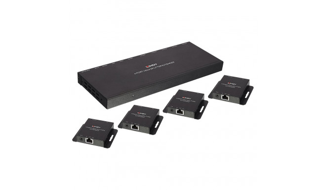 50m Cat.6 4 Port HDMI & IR Splitter Extender with Loop Out