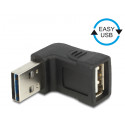 Adapter USB 2.0 A (M) - A (F) nurgaga üles/alla, Easy-USB