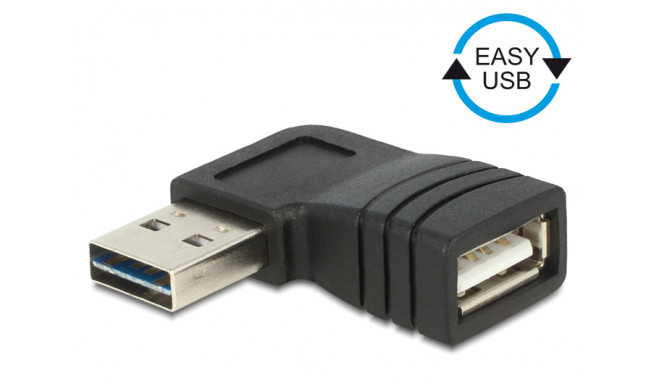 Adapter USB 2.0 A (M) Easy - USB - A (F) nurgaga parem/vasak