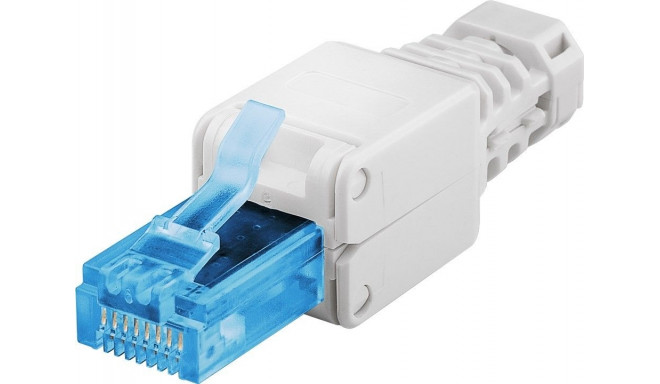 Tool-free RJ45 network connector CAT 6A UTP unshielded