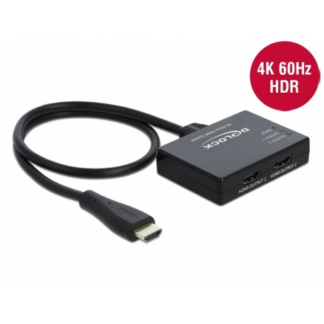 HDMI Splitter 1 x HDMI in > 2 x HDMI out 4K 60 Hz