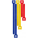Kaablisidemed 6tk hoop-loop, värvilised