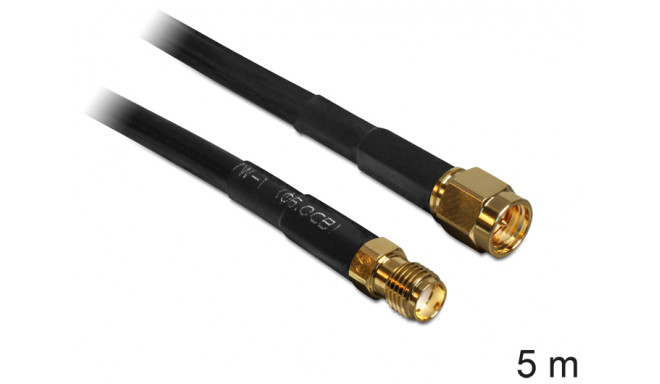 SMA pikenduskaabel 5.0m CFD/RF200 Low Loss