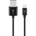 USB 2.0 - Lightning kaabel 1.0m, Apple sertifitseeritud, must