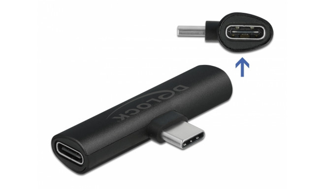 Delock Adapter USB Type-C™ to 2 x USB Type-C™ PD black