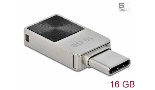Delock Mini USB 3.2 Gen 1 USB-C™ Memory Stick 16 GB - Metal Housing