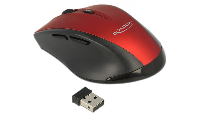 Delock Ergonomic optical 5-button mouse 2.4 GHz wireless