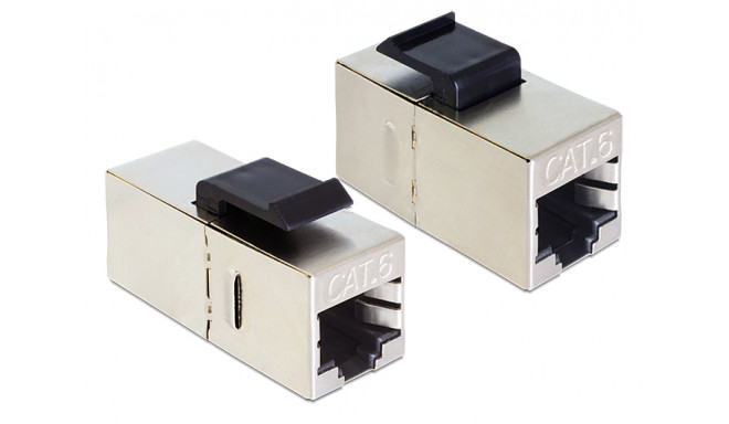 Delock Keystone Module RJ45 jack > RJ45 jack Cat6 compact