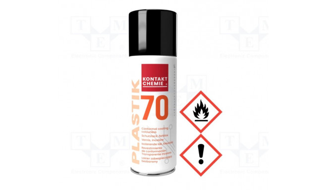 Protective coating, transparent, spray, 400ml, PLASTIK 70