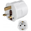 Power Adapter, Safety socket (Type F, CEE 7/3) > UK 3-pin male (Type G, BS 1363)