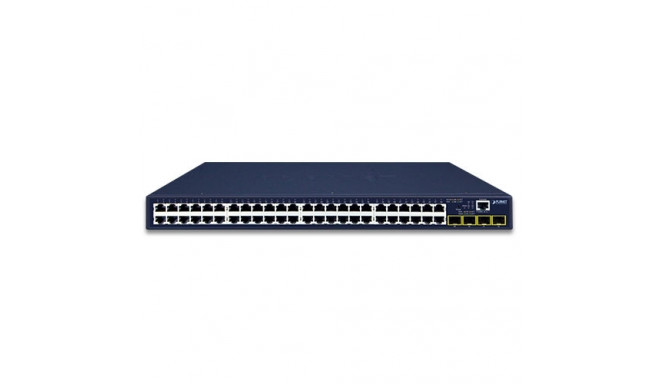 Switch: 48 x 10/100/1000Mbps, 2 x SFP, Layer 2/4, räkitav