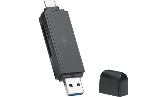 Kaardilugeja USB 3.0 C ja A - SD, SDHC, SDXC, MicroSD; LED, 5.0 Gbps