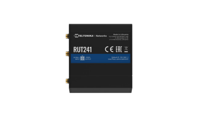 Teltonika RUT241 - Industrial LTE Router LTE modem with wireless router, 2.4GHz, 2xLAN, 802.11b/g/n