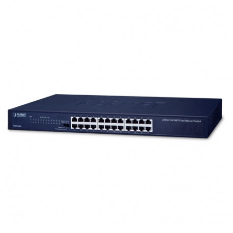 24-Port 10/100BASE-TX Fast Ethernet Switch (4 operation modes: Standard/VLAN/Flow Control/Extend )