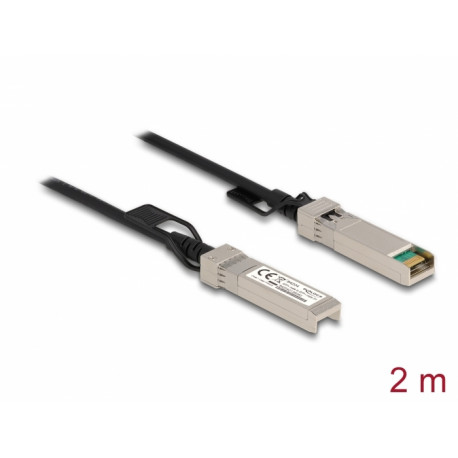 SFP+ kaabel 2.0m, 10-Gigabit Ethernet, must (Twinax)
