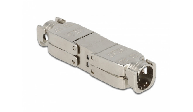 Delock Coupler for network cable Cat.6A STP toolfree
