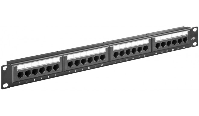 Paneel RJ45 Cat6 24 port, varjestamata