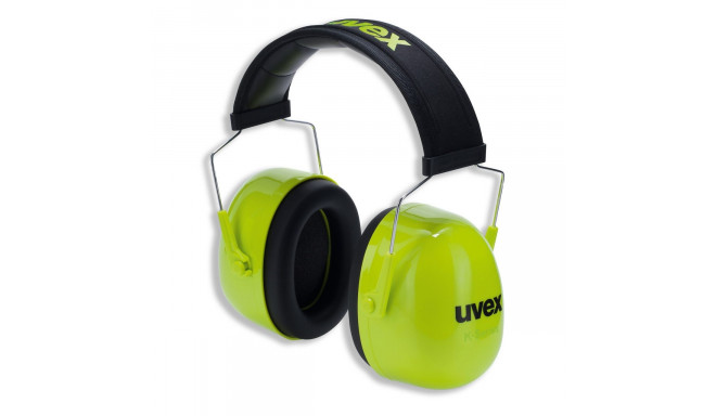 Earmuffs Uvex K4 SNR: 35dB, Yellow Hi-Viz Soft head band