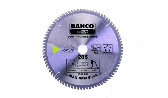 Circular saw blade Bahco 216x30mm 48H -5°, (25mm adaptor), for aluminium