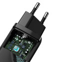 Baseus wall charger GaN2 Lite PD 65W 1x USB-C 1x USB black