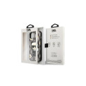 Karl Lagerfeld kaitseümbris iPhone 13 Monogram Iconic Karl, hall (KLHCP13MPMNFIK1)