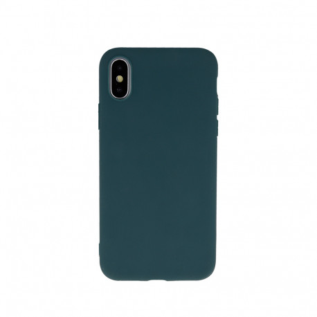 Matt TPU case for iPhone 15 Plus 6,7" forest green