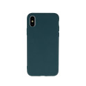 Matt TPU case for iPhone 15 Plus 6,7" forest green