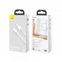Baseus cable Simple Wisdom USB - microUSB 1,5 m 2,1A white 2 pcs