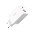 XO wall charger CE13 PD QC 3.0 65W 1x USB 2x USB-C white + USB-C - USB-C cable