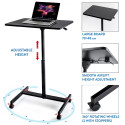 Tatkraft Focus Airlift Sit-Stand mobiilne ergonoomiline sülearvuti laud