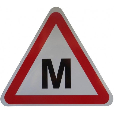 CAR STICKER M SIGN LIP002