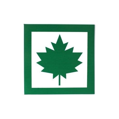 MAGNETIC SIGN GREEN LEAF