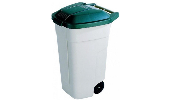 CURVER WASTE BIN 110L BEIGE/GREEN