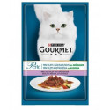 CAT FOOD GOURMET PERLE WITH MEAT AND V 8