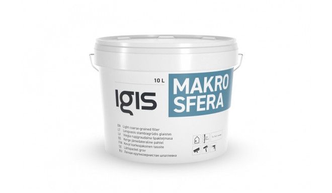 HARD-GRAINED GLAZE MAKROSFERA 10 L