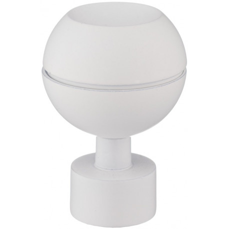 CURTAIN ROD FINIAL KULAOPTIC D19 MAT WH