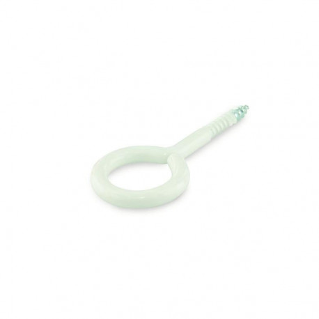 EYE SCREW 10X5X2,7X6 WHITE/ 6PCS