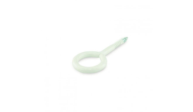 EYE SCREW 10X5X2,7X6 WHITE/ 6PCS