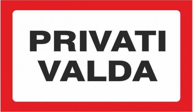 STICKER PRIVATE OWNERSHIP 170X100MM