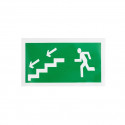 STICKER LEFT EXIT DOWN STAIRS 100X180MM