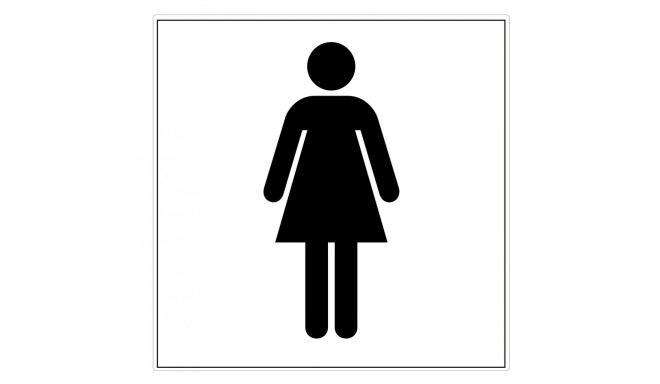 STICKER TOILET FOR WOMEN 70X120MM